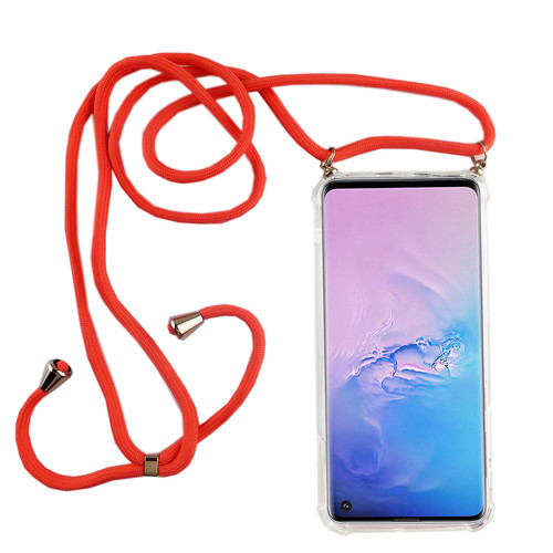 Handykette f�r Samsung Galaxy S10 - Smartphone Necklace H�lle mit Band - Schnur mit Case zum umh�ngen in Pink