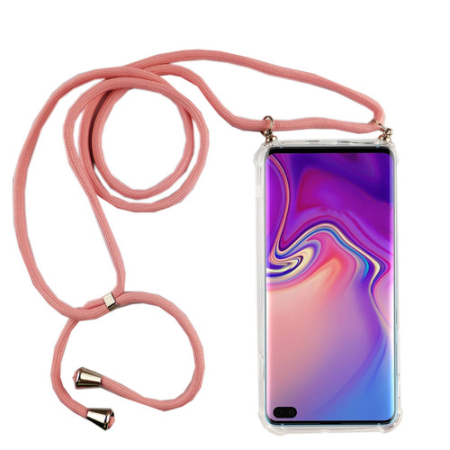Handykette f�r Samsung Galaxy S10 Plus - Smartphone Necklace H�lle mit Band - Schnur mit Case zum umh�ngen in Rosa