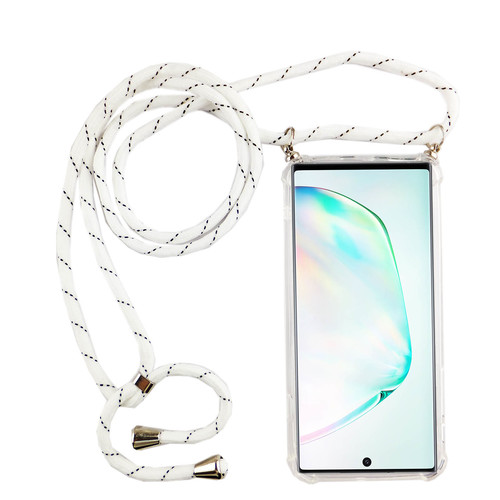 Handykette f�r Samsung Galaxy Note 10 - Smartphone Necklace H�lle mit Band - Schnur mit Case zum umh�ngen in Wei�