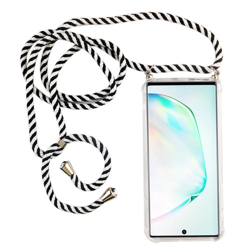 Handykette f�r Samsung Galaxy Note 10 Plus - Smartphone Necklace H�lle mit Band - Schnur mit Case zum umh�ngen in Schwarz