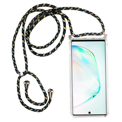 Handykette f�r Samsung Galaxy Note 10 Plus - Smartphone Necklace H�lle mit Band - Schnur mit Case zum umh�ngen in Camouflage