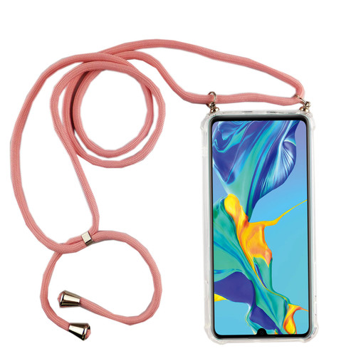 Handykette f�r Huawei P30 - Smartphone Necklace H�lle mit Band - Schnur mit Case zum umh�ngen in Rosa
