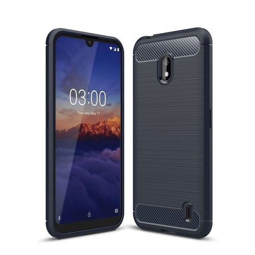 Schutzh�lle Handyh�lle f�r Nokia 2.2 Case Cover Carbon Optik Grau