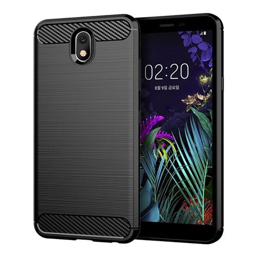Schutzh�lle Handyh�lle f�r LG K30 2019 Case Cover Carbon Optik Schwarz