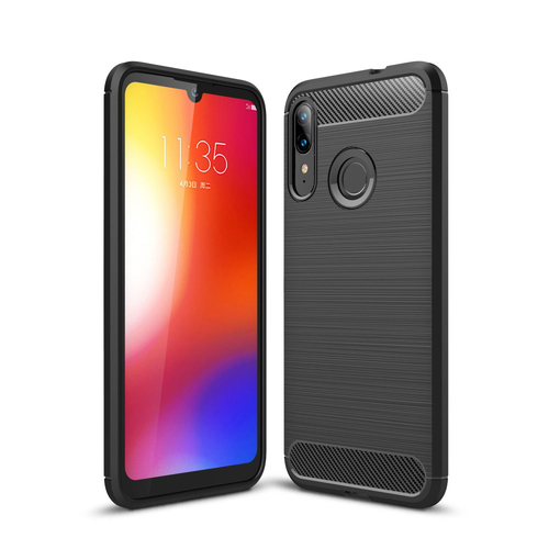 Schutzh�lle Handyh�lle f�r Motorola E6 Plus Case Cover Carbon Optik Grau