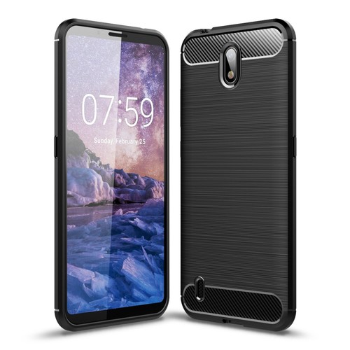 Schutzh�lle Handyh�lle f�r Nokia C1 Case Cover Carbon Optik Grau