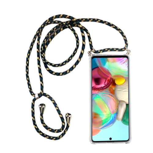 Handykette f�r Samsung Galaxy A71 - Smartphone Necklace H�lle mit Band - Schnur mit Case zum umh�ngen in Camouflage