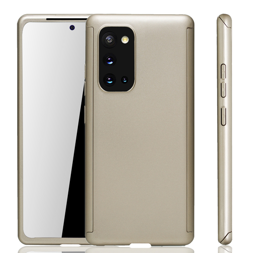 Handyh�lle Schutzh�lle f�r Samsung Galaxy S20 Full Case Cover Displayschutz 360 Gold