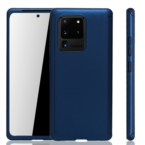 Handyh�lle Schutzh�lle f�r Samsung Galaxy S20 Ultra Full Case Cover Displayschutz 360 Blau