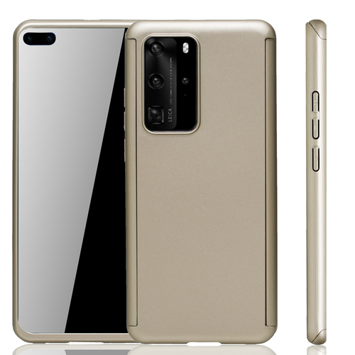 Handyh�lle Schutzh�lle f�r Huawei P40 Full Case Cover Displayschutz 360 Gold