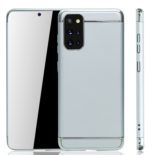 Samsung Galaxy S20 Plus Handy Hlle Schutz Case Bumper Hard Cover Silber