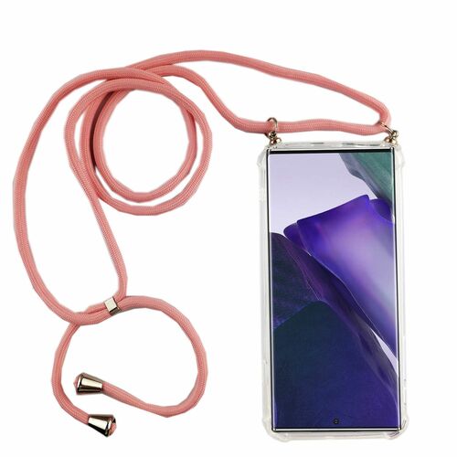 Handykette f�r Samsung Galaxy Note 20 - Smartphone Necklace H�lle mit Band - Schnur mit Case zum umh�ngen in Rosa