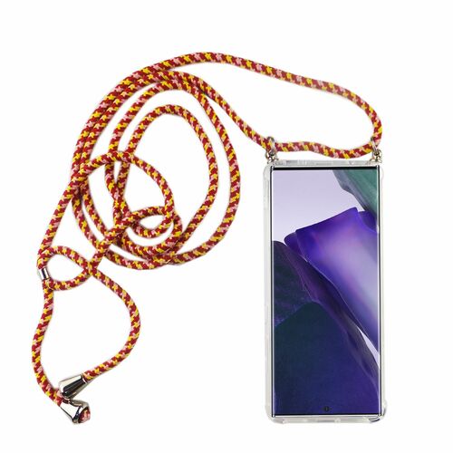 Handykette f�r Samsung Galaxy Note 20 - Smartphone Necklace H�lle mit Band - Schnur mit Case zum umh�ngen in Rot