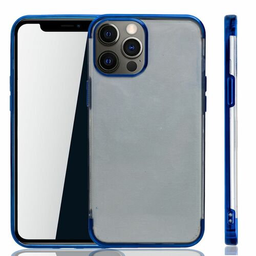 Apple iPhone 12 / 12 Pro H�lle Case Handy Cover Schutz Tasche Schutzh�lle Etuis Blau