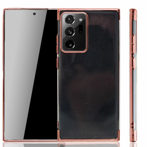 Handyh�lle f�r Samsung Galaxy Note 20 Ultra Rose Pink - Clear - TPU Silikon Case Backcover Schutzh�lle in Transparent   Rose Pink