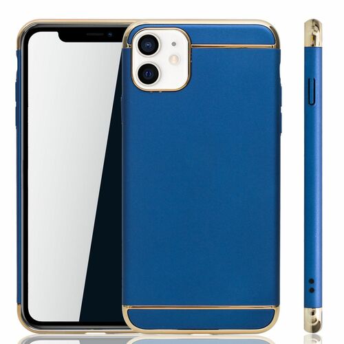 Apple iPhone 12 mini Handy H�lle Schutz Case Bumper Hard Cover Blau