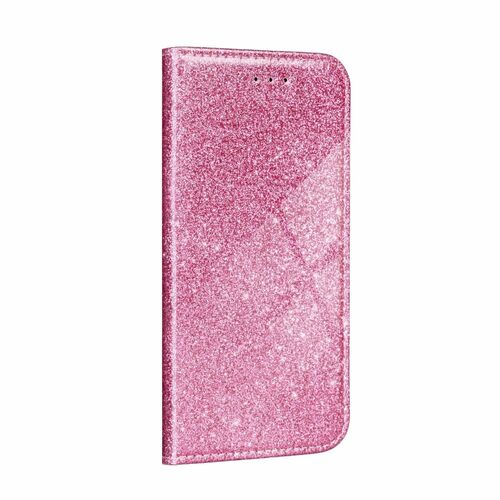 Apple iPhone 11 Pro Max Tasche Handy H�lle Schutz Cover mit Kartenfach Glitzer Rosa