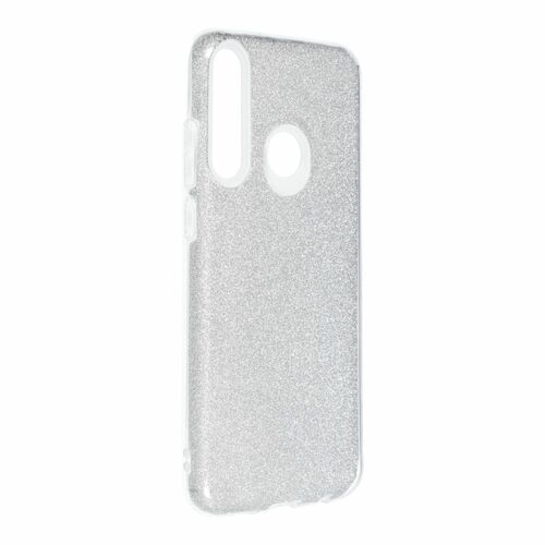 Huawei Y6p Handyh�lle Case H�lle Silikon Glitzer Silber