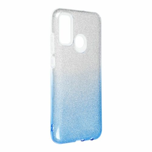 Huawei P smart 2020 Handyh�lle Case H�lle Silikon Glitzer Blau