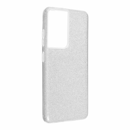 Samsung Galaxy S21 Ultra Handyh�lle Case H�lle Silikon Glitzer Silber