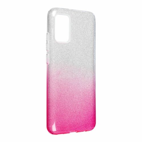 Samsung Galaxy A02s Handyh�lle Case H�lle Silikon Glitzer Pink