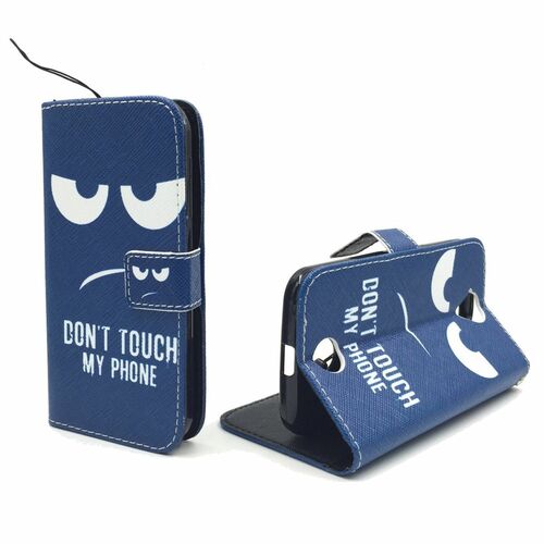  Handyh�lle Tasche + 1 Panzer Schutz Glas f�r Case Handy Acer Liquid Z330 Dont Touch my Handy