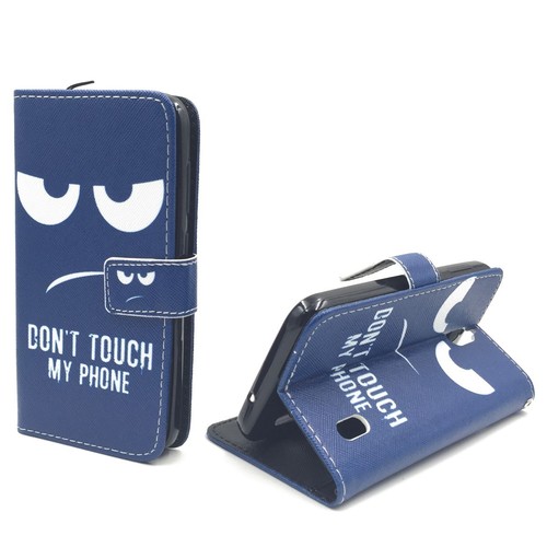 Dont Touch My Handy Case Handyh�lle Huawei Y625 Panzer Schutz Glas Klapph�lle Wallet Case