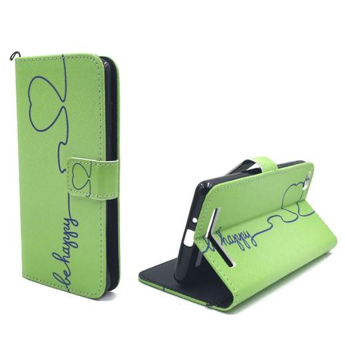  Handyh�lle Tasche + 1 Panzer Schutz Glas f�r Case Handy Xiaomi Redmi 3 Be Happy Gr�n