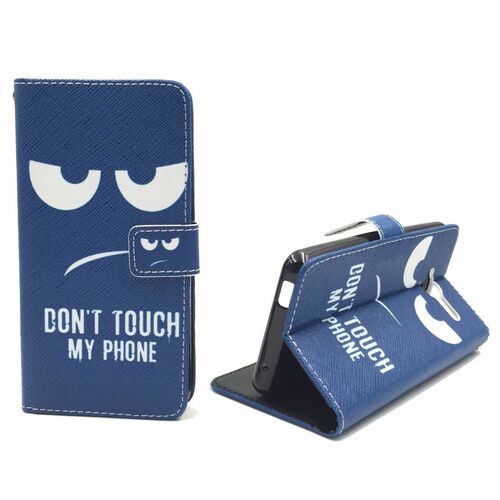  Handyh�lle Tasche + 1 Panzer Schutz Glas f�r Case Handy ZTE Blade L3 Case Dont Touch my Handy