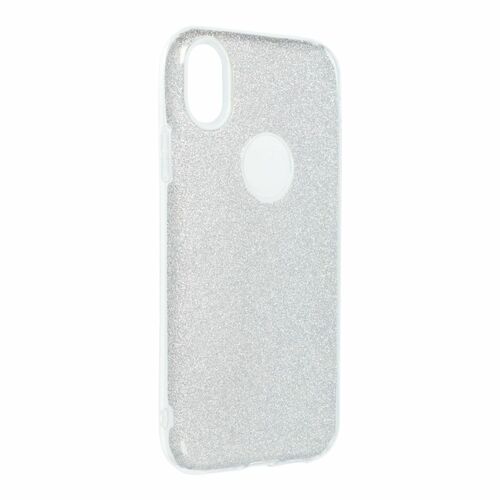Apple iPhone XR Handyh�lle Case H�lle Silikon Glitzer Silber