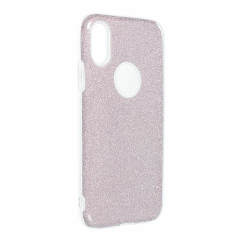 Apple iPhone X / XS Handyh�lle Case H�lle Silikon Glitzer Pink