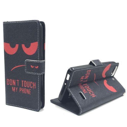 Dont Touch My Handy Case Handyh�lle Huawei G Play Mini Panzer Schutz Glas Klapph�lle Case