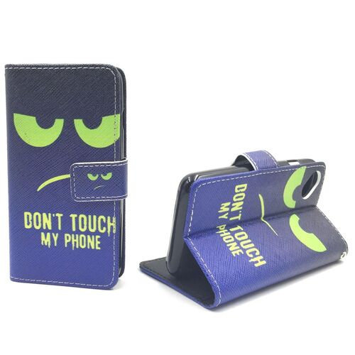  Handyh�lle Tasche f�r Case Handy Wiko Sunny Dont Touch My Handy Gr�n