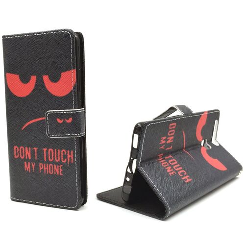 Dont Touch My Handy Case Handyh�lle Huawei P9 Panzer Schutz Glas Klapph�lle Wallet Case