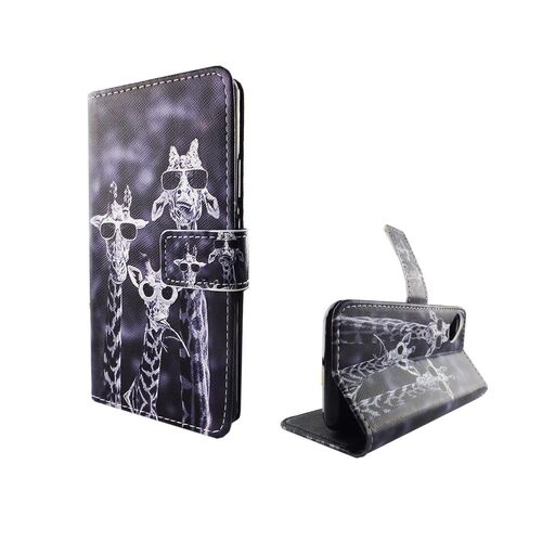  Handyh�lle Tasche f�r Case Handy Wiko Sunny 3 Giraffen