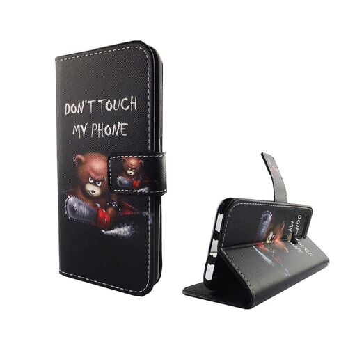  Handyh�lle Tasche f�r Case Handy Google Pixel Schriftzug B�r mit Kettens�ge