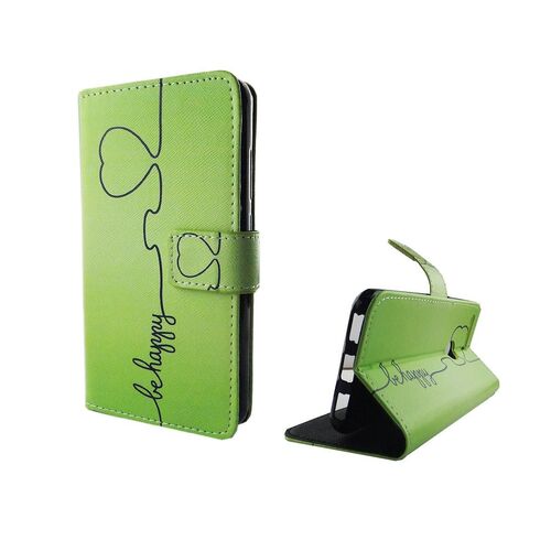  Handyh�lle Tasche f�r Case Handy Google Pixel Be Happy Gr�n