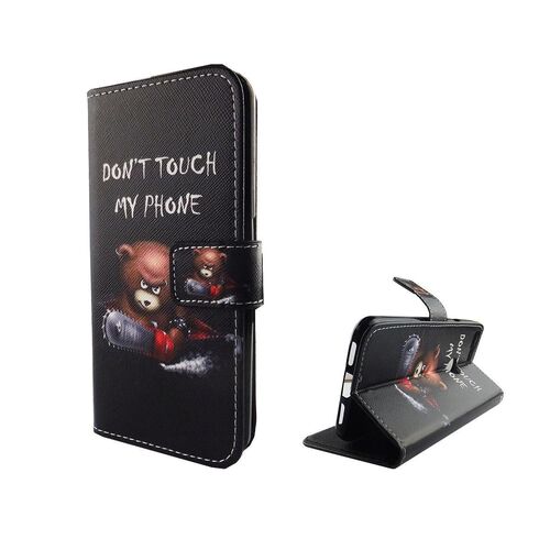  Handyh�lle Tasche f�r Case Handy Google Pixel XL Schriftzug B�r mit Kettens�ge