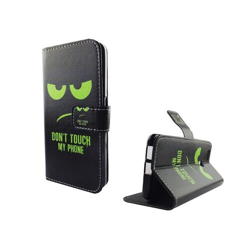 Dont Touch My Handy Case Handyh�lle Huawei Nova Panzer Schutz Glas Klapph�lle Wallet Case