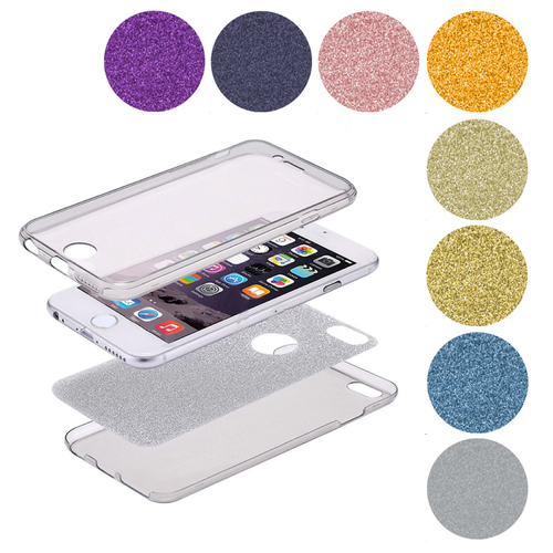 Full TPU Case f�r Samsung Galaxy Schutz H�lle Case Handy Glitzer Glamor Cover Rahmen