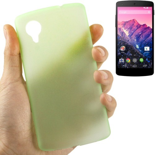 Schutzhlle Case Ultra Dnn 0,3mm fr Handy Google Nexus 5 Grn Transparent