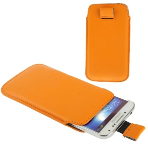  Handyh�lle Tasche Slide f�r Case Handy Samsung Galaxy S5 / S5 Neo Orange