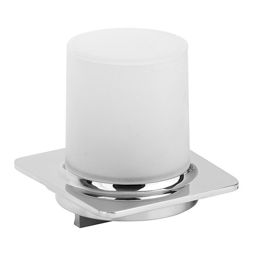 BORGANIC Seifenspender Edelstahl Kunststoff poliert Wei� 100x115x100 mm, 200 ml f�r Bad & K�che >> zum Bohren