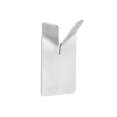 BIVA Doppelkleiderhaken Edelstahl matt 48x85x22 mm f�r Bad & K�che >> zum Kleben