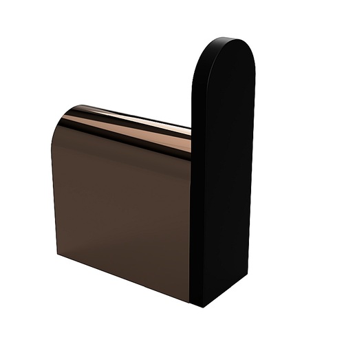 BALLA Kleiderhaken Messing Schwarz Kupfer 20x60x46 mm f�r Bad & K�che >> zum Bohren