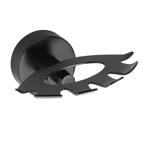 BARK Zahnb�rstenhalter Messing Schwarz 105x54x89 mm f�r Bad & WC >> zum Bohren oder Kleben