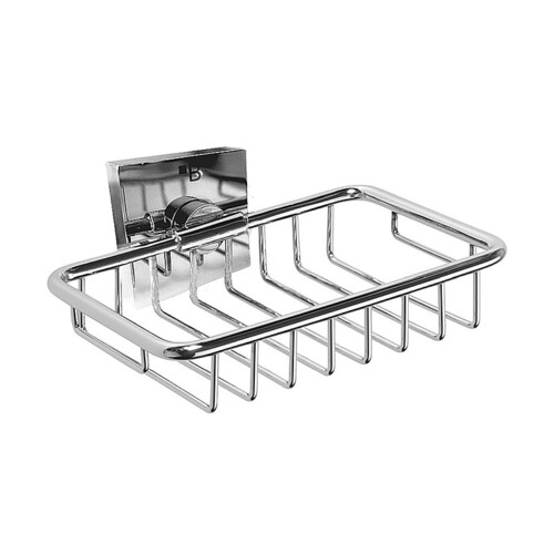 META Seifenkorb Messing Chrom poliert 140x52x125 mm f�r Bad & K�che >> zum Bohren oder Kleben