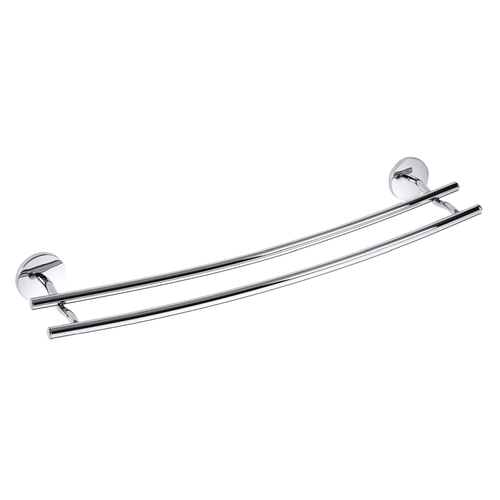 BALFA Doppelhandtuchhalter Zink Chrom poliert 600x60x150 mm f�r Bad & K�che >> zum Bohren