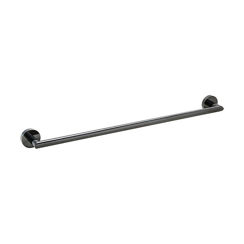 BEMATIT Handtuchhalter Messing Metallic Grau poliert 655x55x65 mm f�r Bad & K�che >> zum Bohren oder Kleben