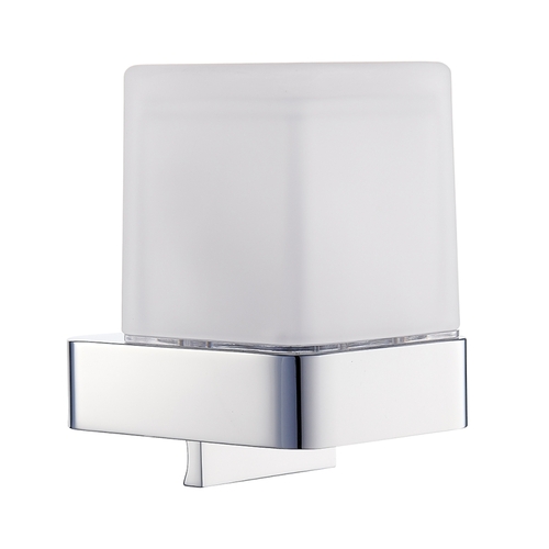 BOLO Glasseifenspender Messing Glas Chrom poliert 75x116x95 mm, 200 ml f�r Bad & K�che >> zum Bohren